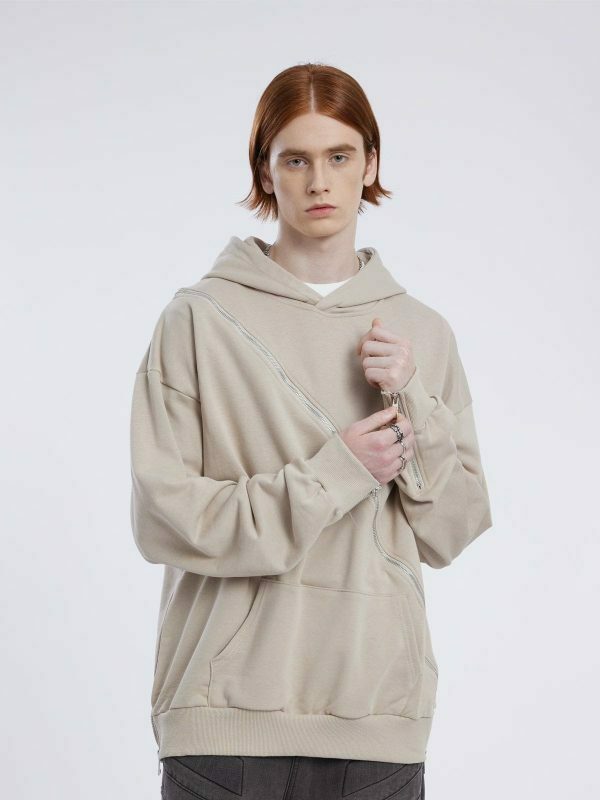 retro zip up hoodie [edgy] streetwear essential 3722